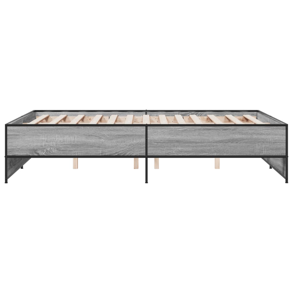 Giroletto Grigio Sonoma 120x190 cm in Legno Multistrato Metallo | homemem39