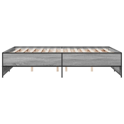 Giroletto Grigio Sonoma 120x190 cm in Legno Multistrato Metallo | homemem39