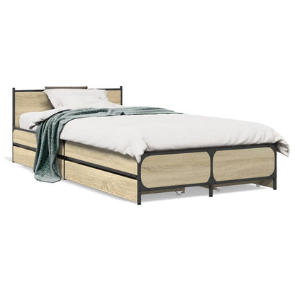 Giroletto Cassetti Rovere Sonoma 75x190 cm Legno Multistrato | homemem39
