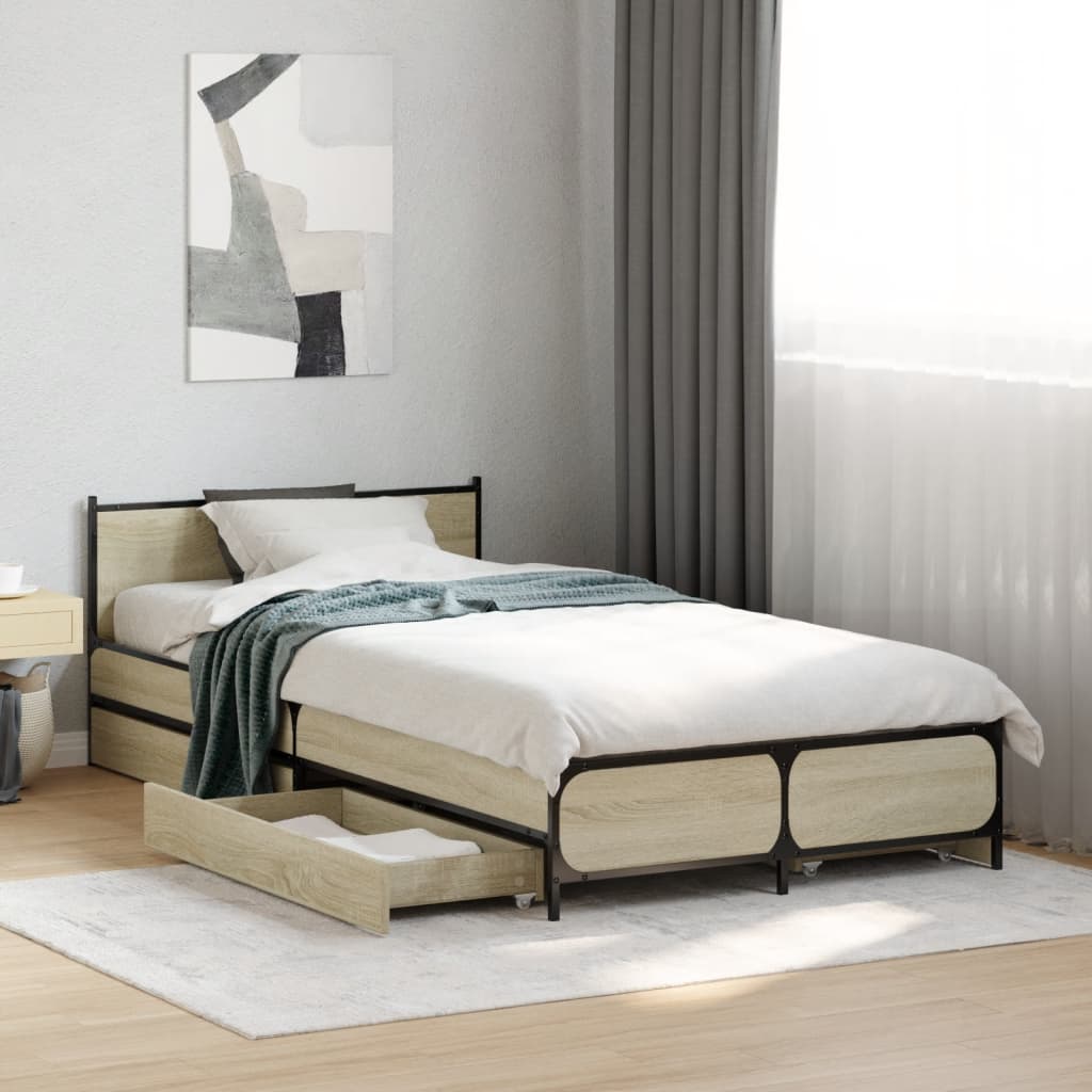 Giroletto Cassetti Rovere Sonoma 75x190 cm Legno Multistrato | homemem39