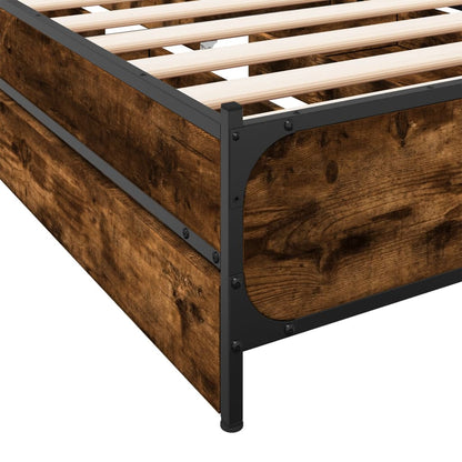 Giroletto con Cassetti Rovere Fumo 75x190 cm Legno Multistrato | homemem39