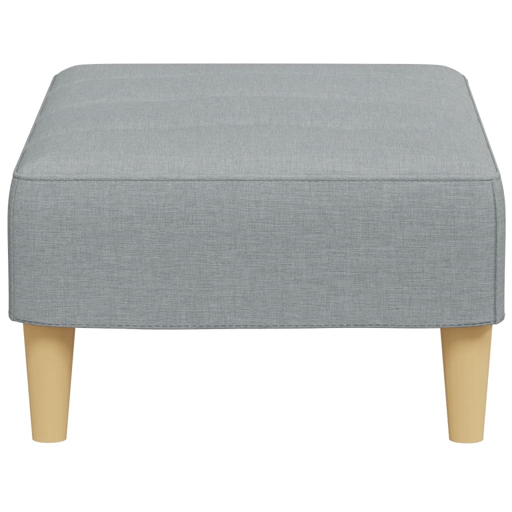 Poggiapiedi Grigio Chiaro 77x55x31 cm in Tessuto | homemem39