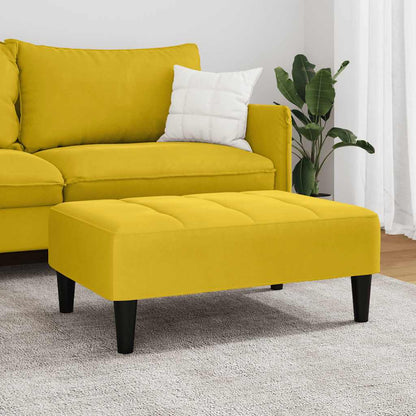 Poggiapiedi Giallo 77x55x31 cm in Velluto | homemem39