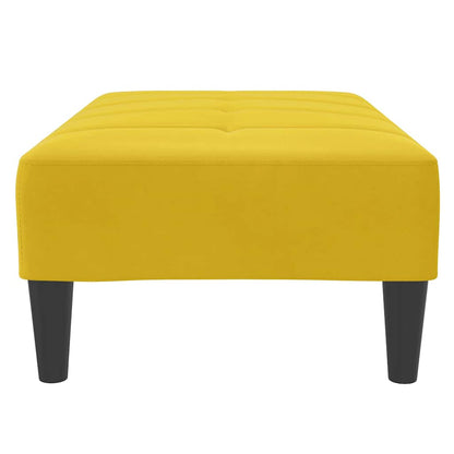 Poggiapiedi Giallo 77x55x31 cm in Velluto | homemem39
