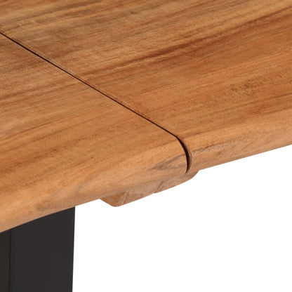Panca 160 cm in Legno Massello di Acacia e Acciaio | homemem39