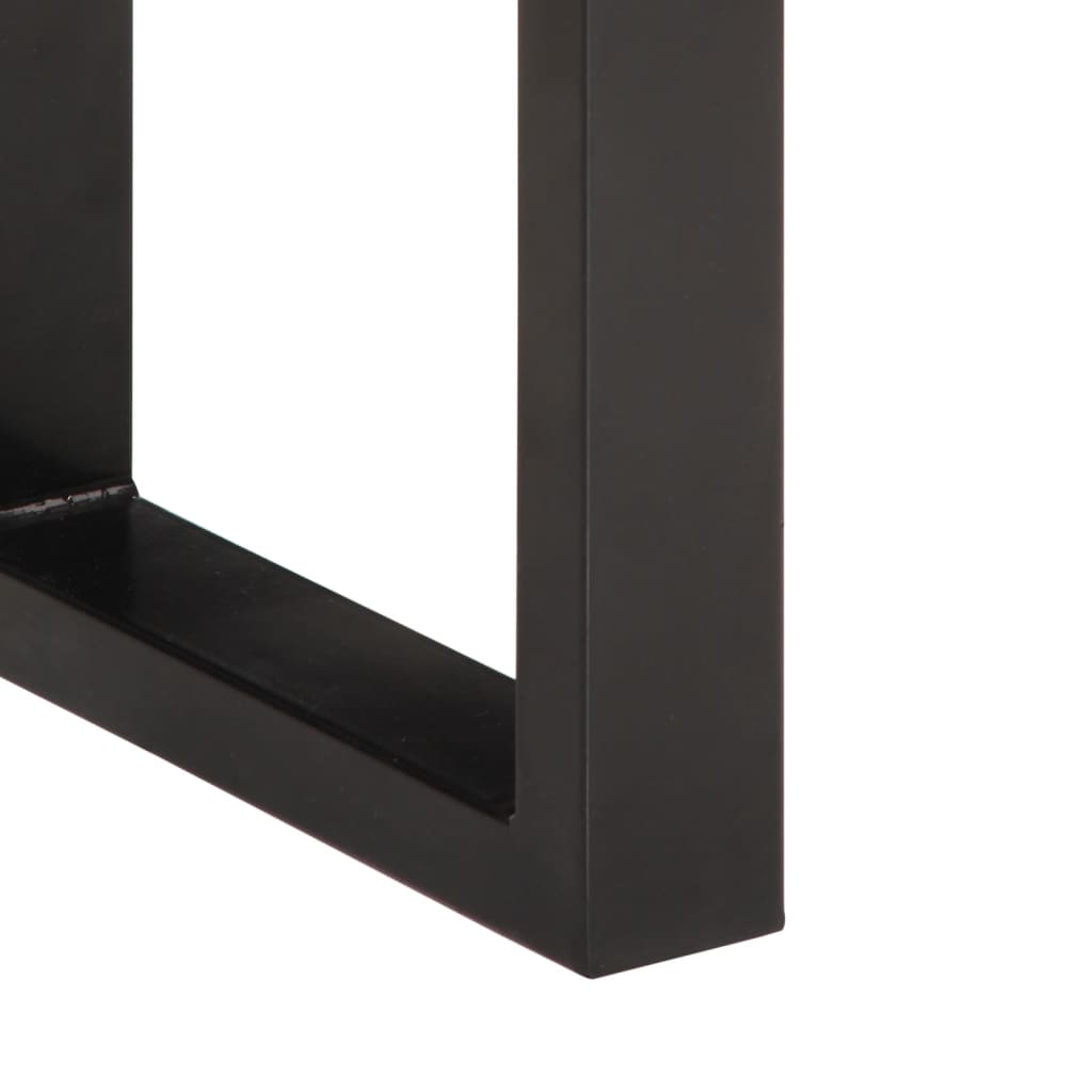 Panca 160 cm in Legno Massello di Acacia e Acciaio