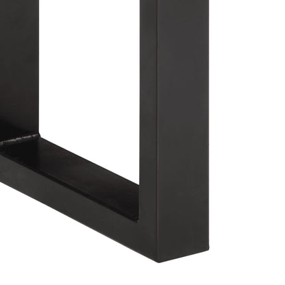 Panca 160 cm in Legno Massello di Recupero e Acciaio | homemem39
