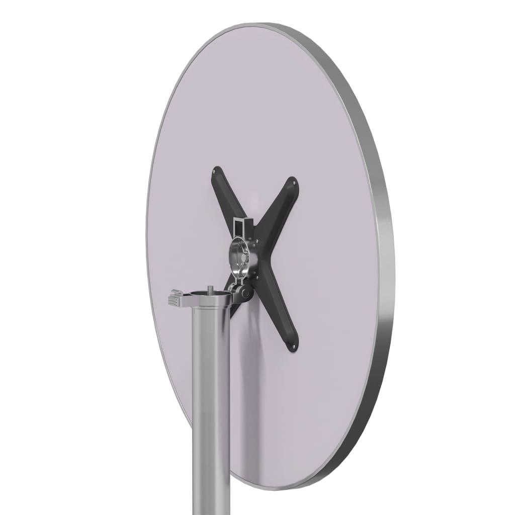 Tavolo da Bar per Esterni Regolabile Ø59,5x70/114,5cm Alluminio - homemem39