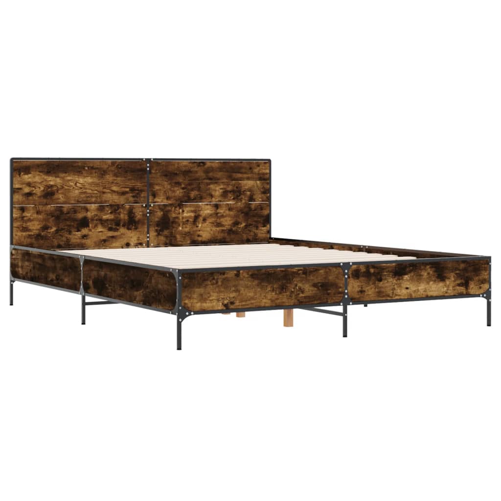 Giroletto Rovere Fumo 120x200 cm in Legno Multistrato Metallo | homemem39