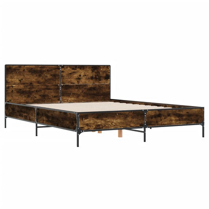 Giroletto Rovere Fumo 160x200 cm in Legno Multistrato Metallo | homemem39