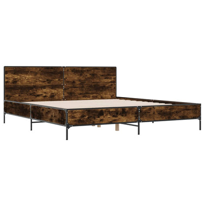 Giroletto Rovere Fumo 180x200 cm in Legno Multistrato Metallo - homemem39