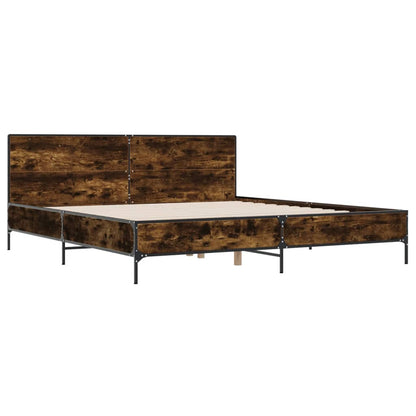 Giroletto Rovere Fumo 200x200 cm in Legno Multistrato e Metallo - homemem39