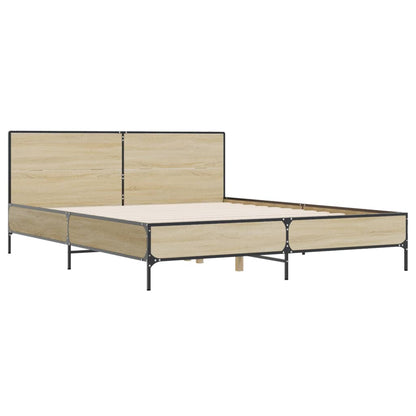 Giroletto Rovere Sonoma 120x190 cm in Legno Multistrato Metallo | homemem39