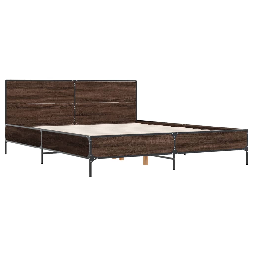 Giroletto Rovere Marrone 120x190cm in Legno Multistrato Metallo | homemem39