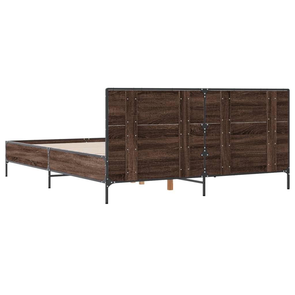 Giroletto Rovere Marrone 120x190cm in Legno Multistrato Metallo | homemem39