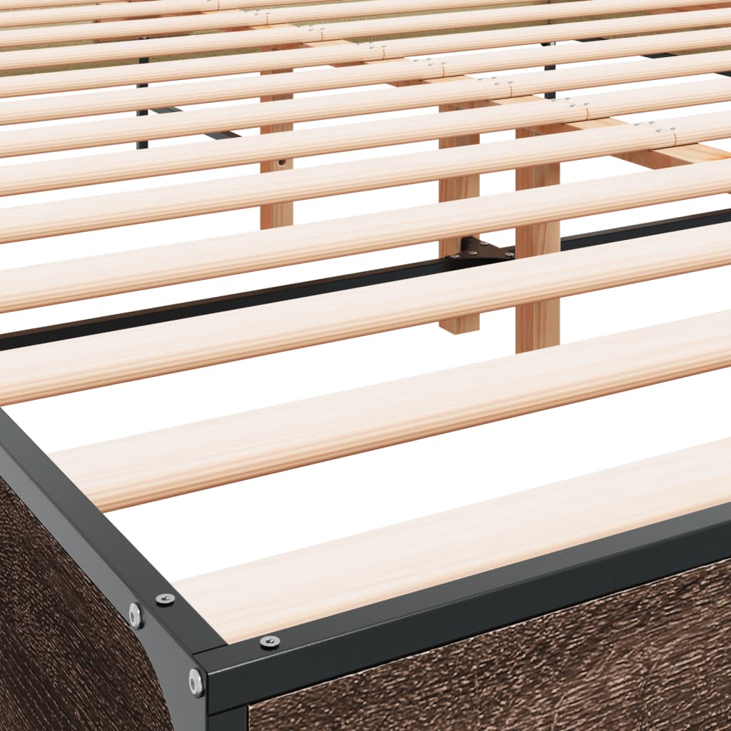 Giroletto Rovere Marrone 120x190cm in Legno Multistrato Metallo | homemem39