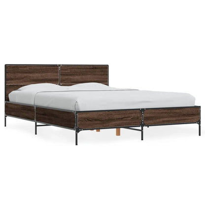 Giroletto Rovere Marrone 135x190cm in Legno Multistrato Metallo | homemem39
