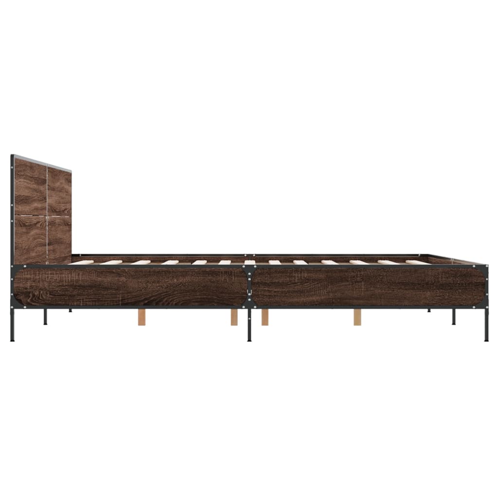 Giroletto Rovere Marrone 135x190cm in Legno Multistrato Metallo | homemem39