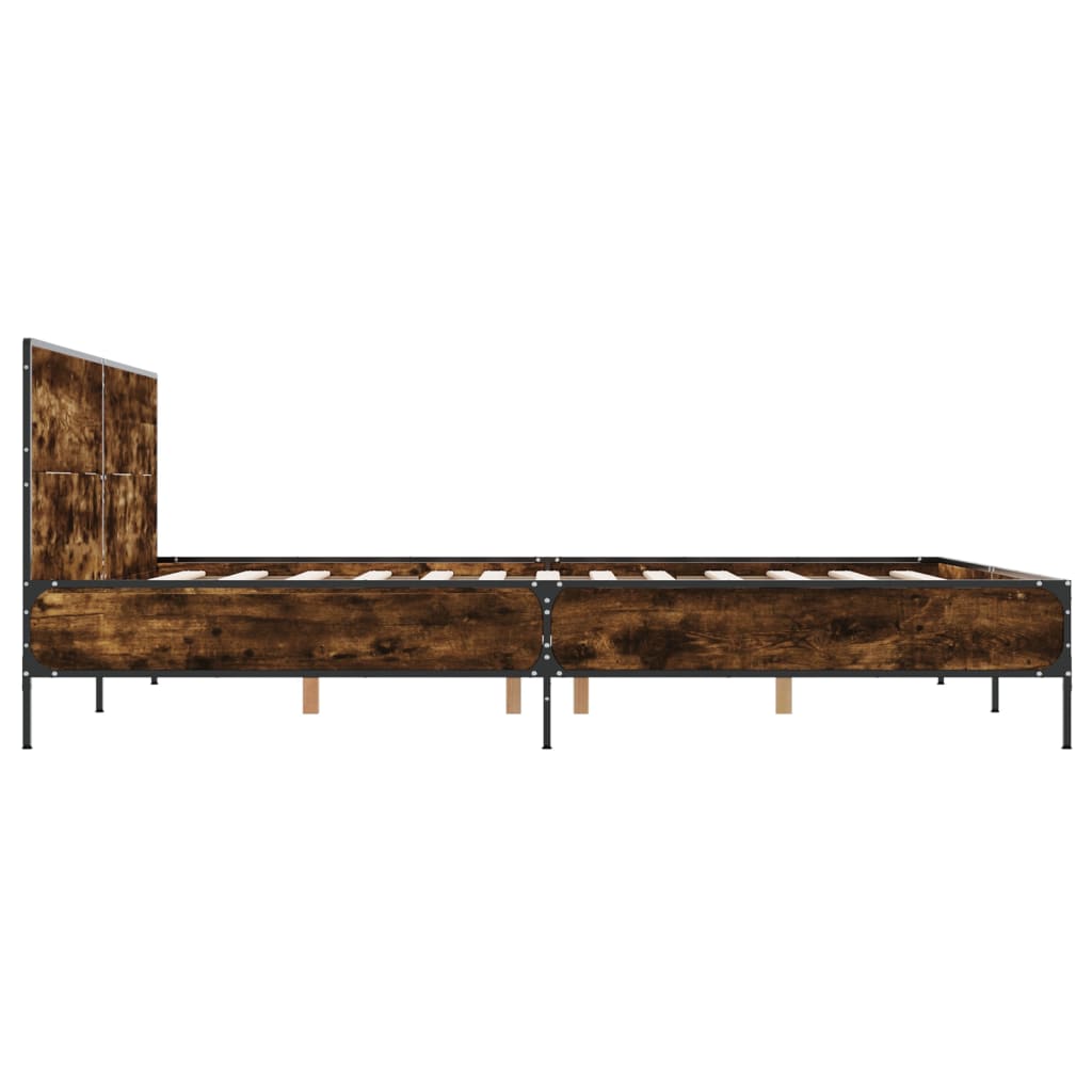 Giroletto Rovere Fumo 140x190 cm in Legno Multistrato Metallo | homemem39