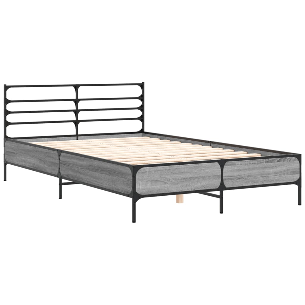 Giroletto Grigio Sonoma 120x200 cm in Legno Multistrato Metallo | homemem39