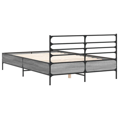 Giroletto Grigio Sonoma 120x200 cm in Legno Multistrato Metallo | homemem39