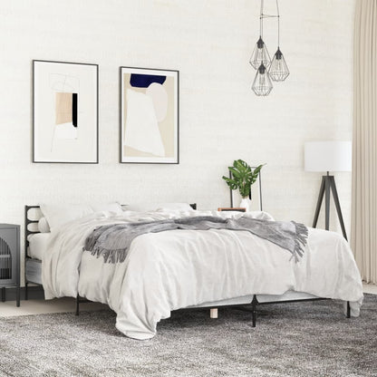 Giroletto Grigio Sonoma 120x200 cm in Legno Multistrato Metallo | homemem39