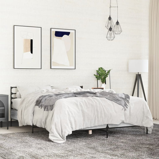 Giroletto Grigio Sonoma 120x200 cm in Legno Multistrato Metallo | homemem39