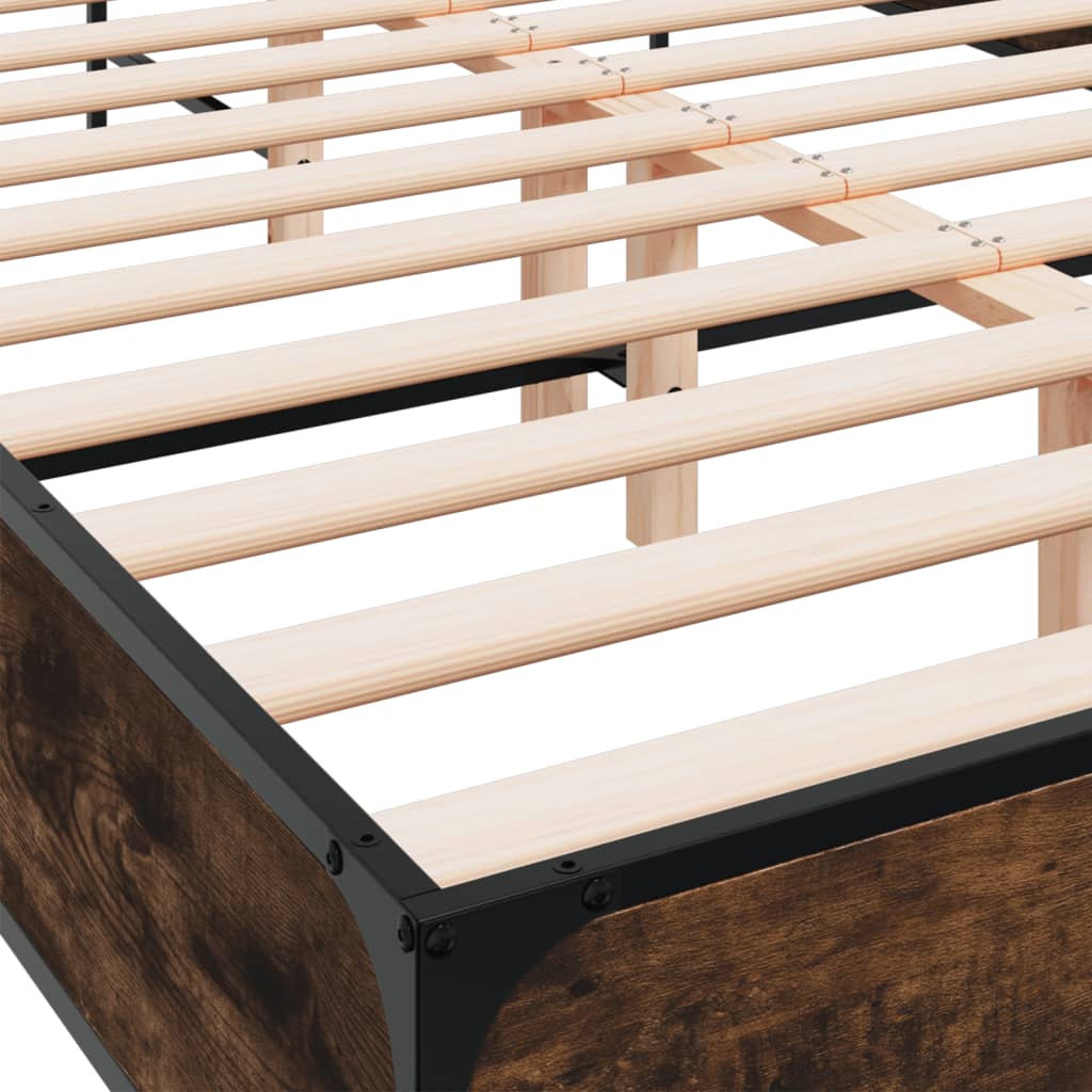 Giroletto Rovere Fumo 140x200 cm in Legno Multistrato Metallo | homemem39