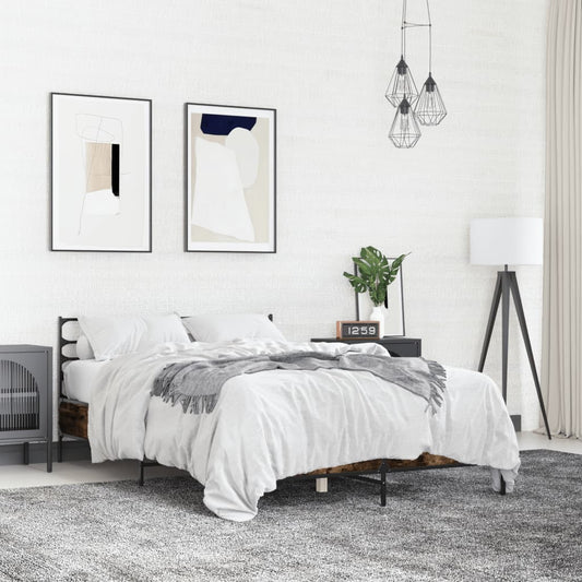 Giroletto Rovere Fumo 140x200 cm in Legno Multistrato Metallo | homemem39