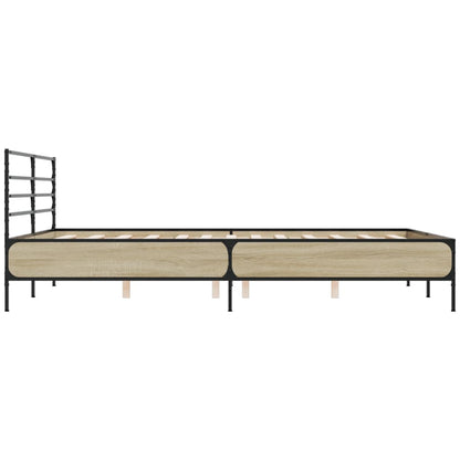 Giroletto Rovere Sonoma 150x200 cm in Legno Multistrato Metallo | homemem39