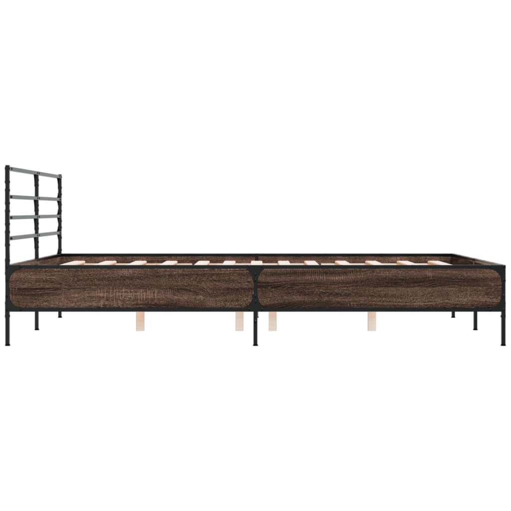 Giroletto Rovere Fumo 150x200 cm in Legno Multistrato Metallo | homemem39