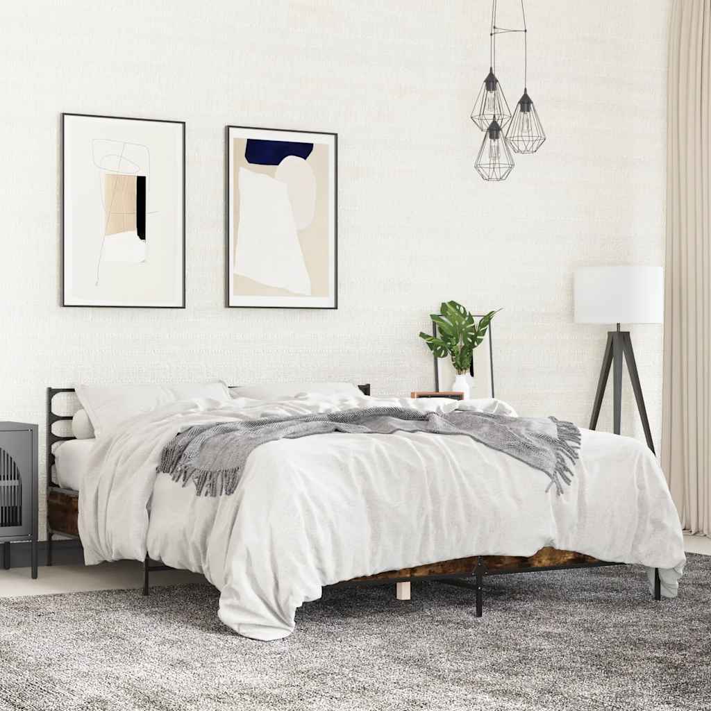Giroletto Rovere Fumo 150x200 cm in Legno Multistrato Metallo | homemem39