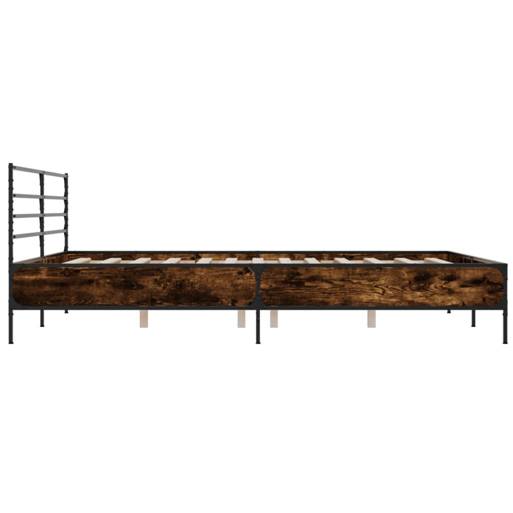 Giroletto Rovere Fumo 200x200 cm in Legno Multistrato e Metallo | homemem39