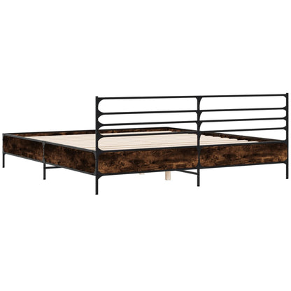 Giroletto Rovere Fumo 200x200 cm in Legno Multistrato e Metallo | homemem39
