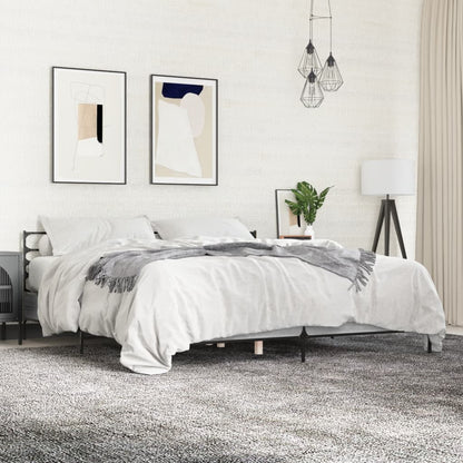 Giroletto Grigio Sonoma 200x200 cm in Legno Multistrato Metallo | homemem39