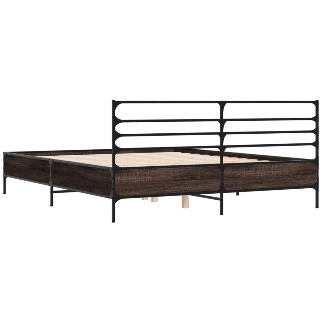 Giroletto Rovere Marrone 120x190cm in Legno Multistrato Metallo | homemem39