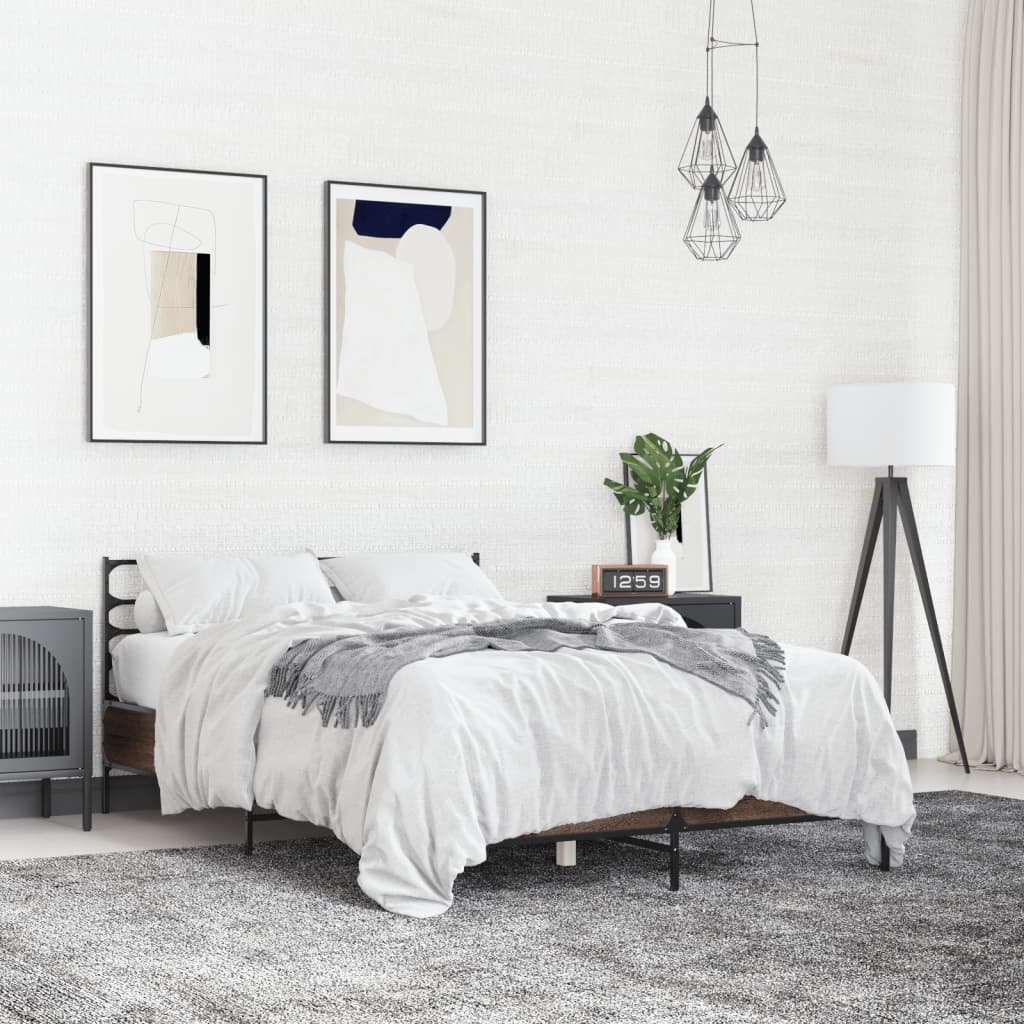 Giroletto Rovere Marrone 120x190cm in Legno Multistrato Metallo | homemem39