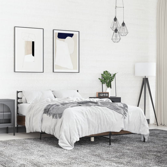 Giroletto Rovere Marrone 120x190cm in Legno Multistrato Metallo | homemem39