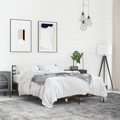 Giroletto Rovere Fumo 135x190 cm in Legno Multistrato Metallo | homemem39