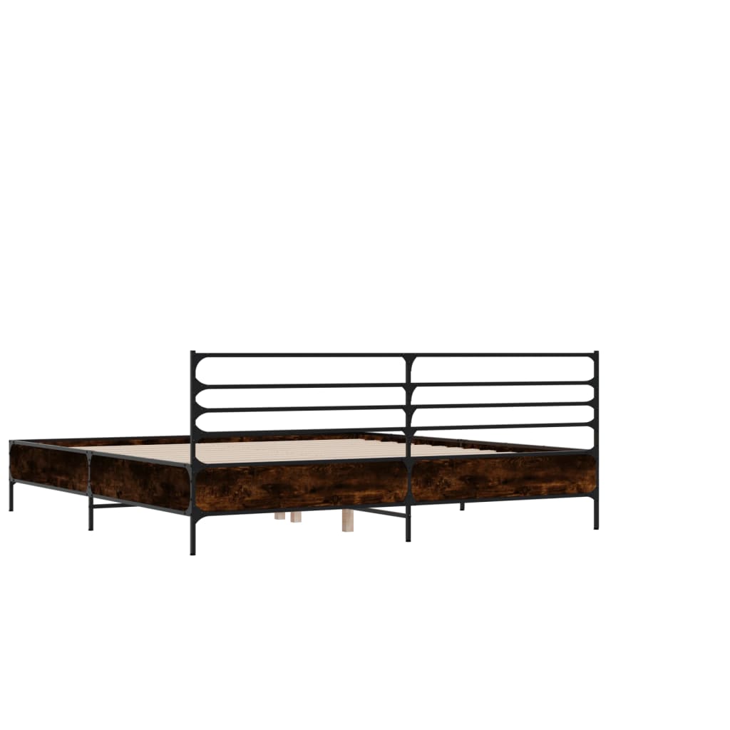 Giroletto Rovere Marrone 135x190cm in Legno Multistrato Metallo | homemem39