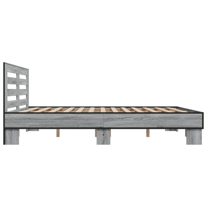 Giroletto Grigio Sonoma 200x200 cm in Legno Multistrato Metallo