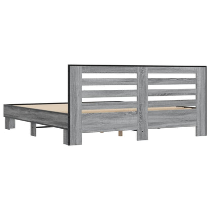 Giroletto Grigio Sonoma 200x200 cm in Legno Multistrato Metallo