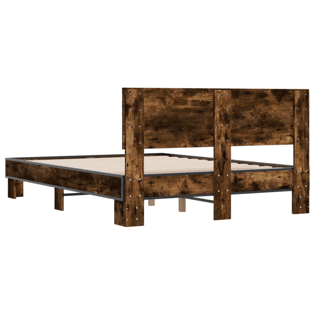 Giroletto Rovere Fumo 120x200 cm in Legno Multistrato Metallo | homemem39