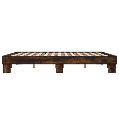 Giroletto Rovere Fumo 200x200 cm in Legno Multistrato e Metallo - homemem39