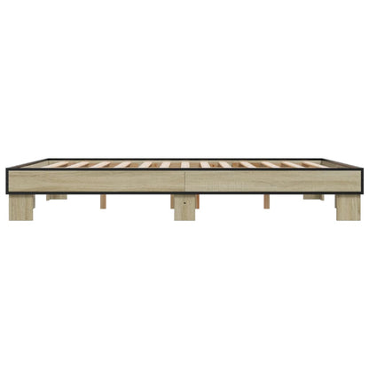 Giroletto Rovere Sonoma 150x200 cm in Legno Multistrato Metallo | homemem39
