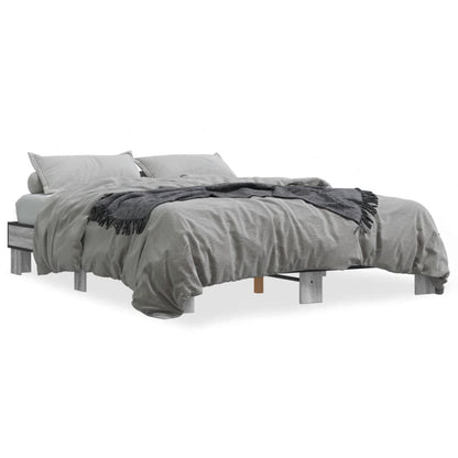 Giroletto Grigio Sonoma 150x200 cm in Legno Multistrato Metallo | homemem39