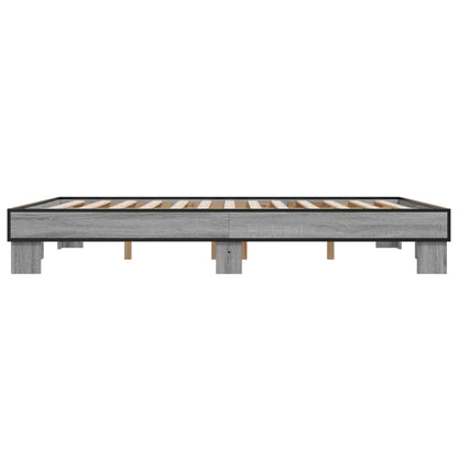 Giroletto Grigio Sonoma 150x200 cm in Legno Multistrato Metallo | homemem39