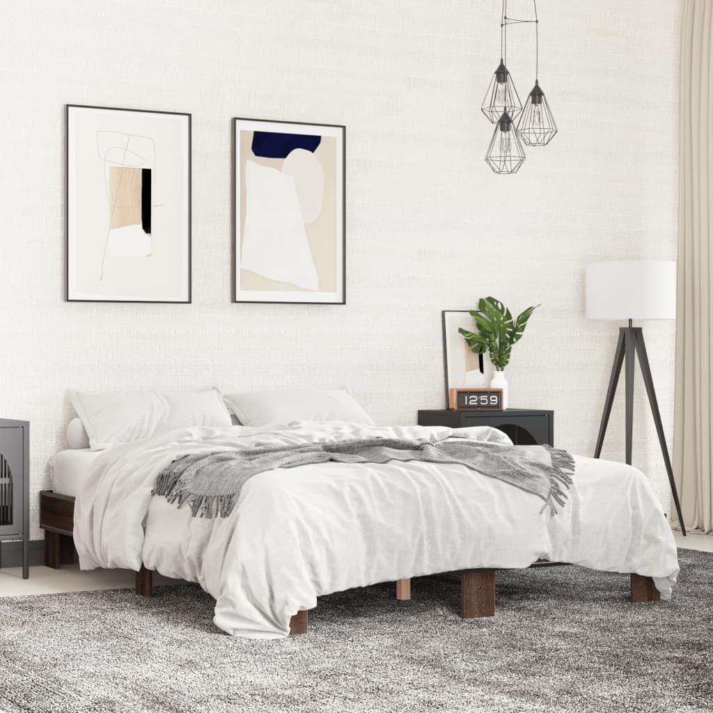 Giroletto Rovere Marrone 150x200cm in Legno Multistrato Metallo | homemem39