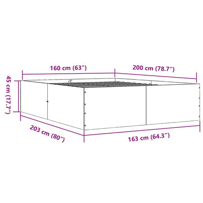 Giroletto Bianco 160x200 cm in Legno Multistrato | homemem39