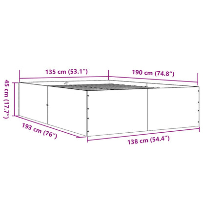 Giroletto Bianco 135x190 cm in Legno Multistrato | homemem39